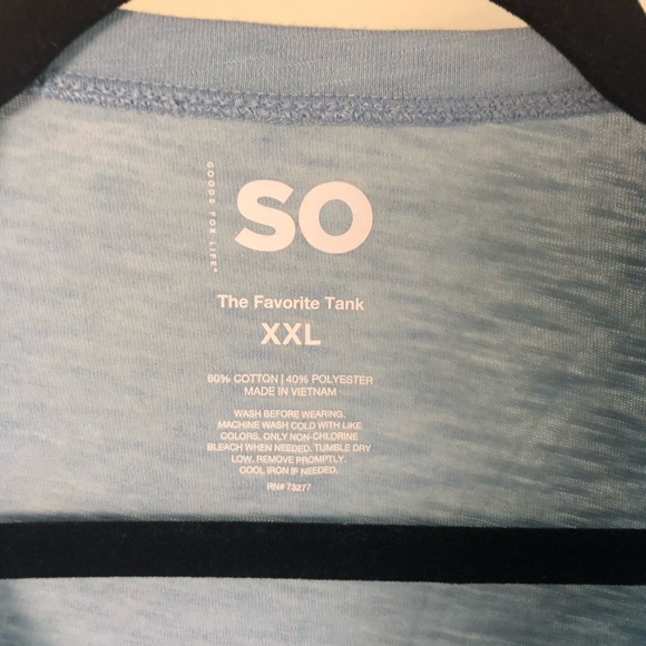 SO Tank Top sz XXL Women’s Blue - Picture 3 of 4